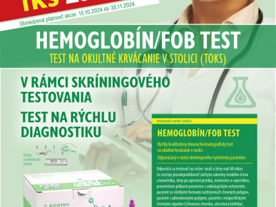 Hemoglobín FOB test - MIMORIADNA AKCIA !